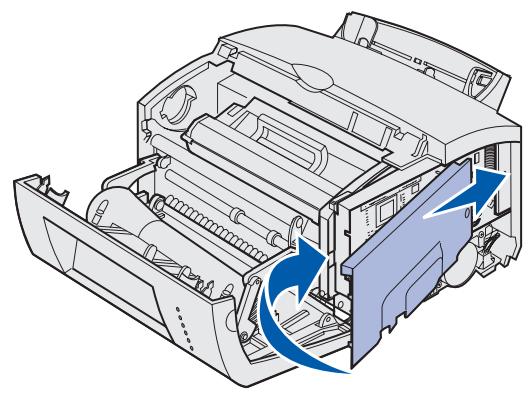 LEXMARK E220 - Wiederanbringen der Systemplatinenabdeckung - 1