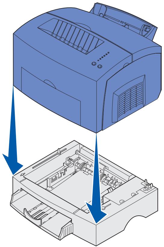 LEXMARK E220 - Schritt 2: Anbringenden zusätzlichen 250-Blatt-Zuführung - 2