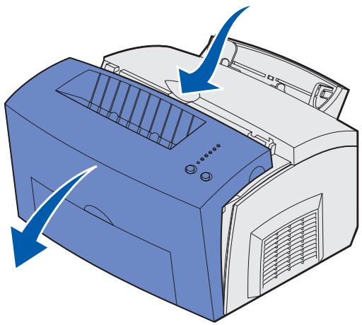 LEXMARK E220 - Entfernen der seitlichen Druckerabdeckung - 1