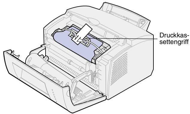 LEXMARK E320 - Entfernen der Druckkassettenverpackung - 2