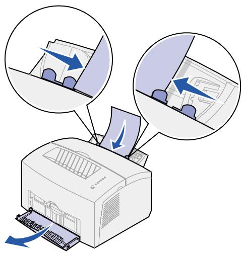 LEXMARK E320 - Einlagen von Papier in die manuelle Einzelblattzuführung - 2