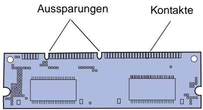 LEXMARK E321 - Installieren einer Speicherkarte - 1