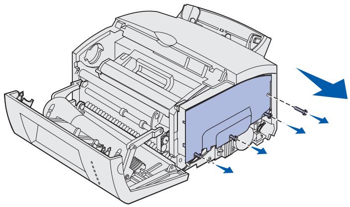 LEXMARK E321 - Entfernen der Systemplatinenabdeckung - 1