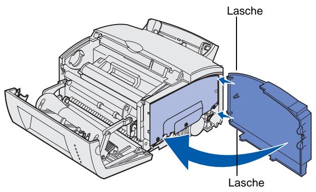 LEXMARK E321 - Wiederanbringen der seitlichen Druckerabdeckung - 1