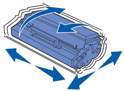 LEXMARK E323 - Entfern der Druckkassettenverpackung - 4