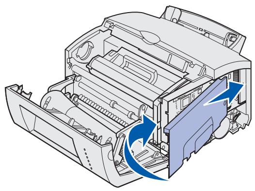 LEXMARK E323 - Wiederanbringen der Systemplatinenabdeckung - 1