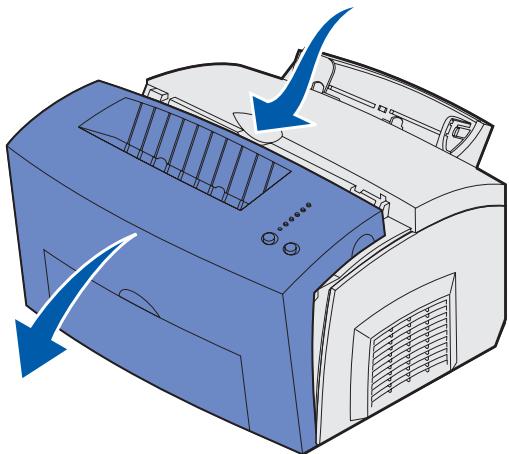 LEXMARK E323 - Entfern der Druckkassettenverpackung - 1