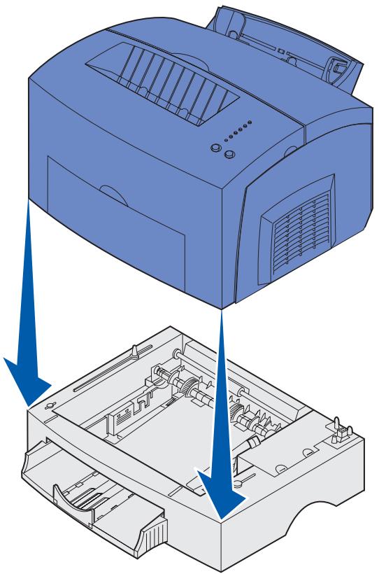 LEXMARK E323 - Schritt 2: Anbringen der zusammenlichen 250-Blatt-Zuführung - 2