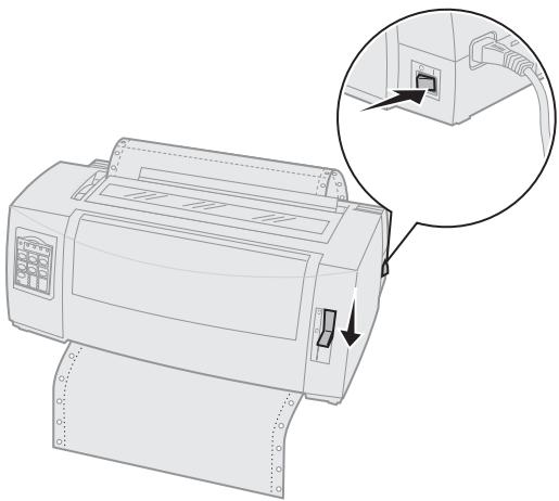 LEXMARK FORMS PRINTER 2400 - Chargement manuel d'une feuille simple ou d'une enveloppe - 1
