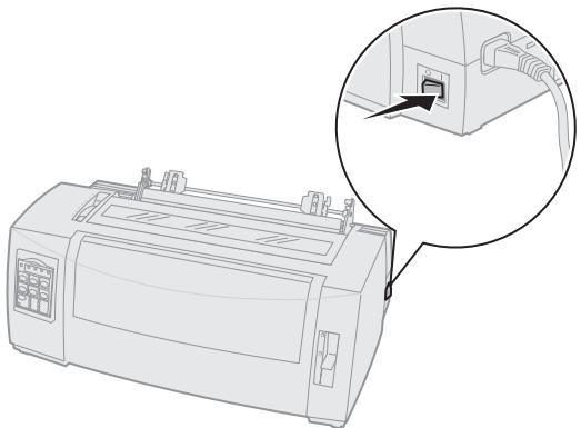 LEXMARK FORMS PRINTER 2400 - Chargement de papier listing par le bas à l'aide du tracteur tirant - 1