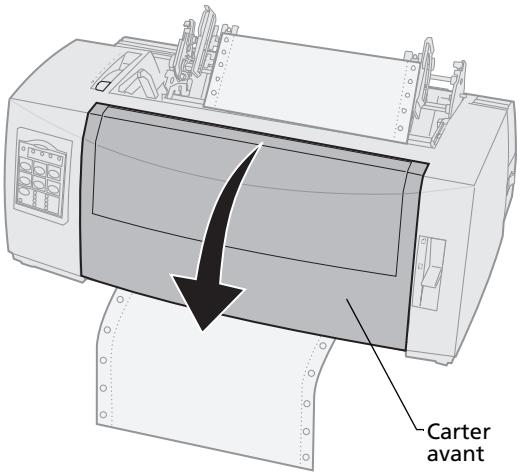 LEXMARK FORMS PRINTER 2400 - Refermez le carter avant. - 1
