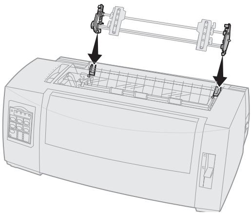 LEXMARK FORMS PRINTER 2400 - Installation du tracteur tirant - 1