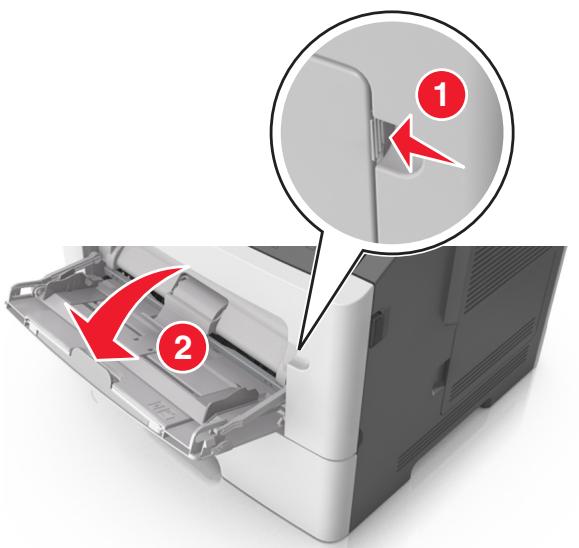 LEXMARK MS310DN, MS410DN - Alimentation du chargeur multifonction - 1