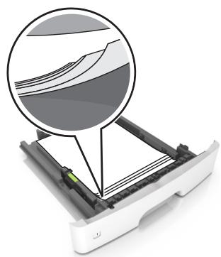 LEXMARK MS310DN, MS410DN - Chargez le papier correctement - 2