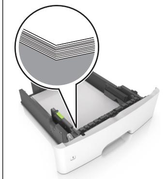 LEXMARK MS310DN, MS410DN - Chargez le papier correctement - 1