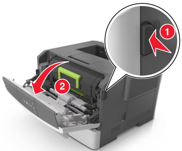 LEXMARK MS310DN,  MS410DN - [x]-bourrage papier, ouvre la porte avant. [20y.xx] - 9