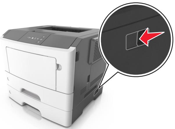 LEXMARK MS410DN - Avant de déplacer l'imprimante - 2