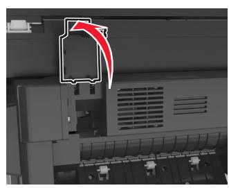 LEXMARK MX611DE - Bourrage papier dans la porte arrêté de l'unité de finition - 4