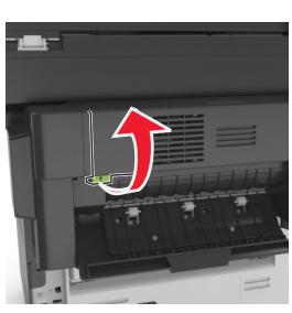LEXMARK MX611DE - Bourrage papier dans la porte arrêté de l'unité de finition - 3