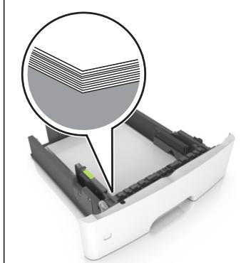 LEXMARK MX611DE - Chargez le papier correctement - 1