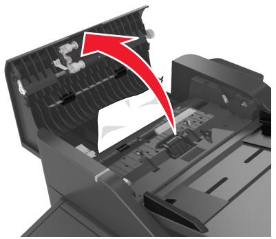 LEXMARK MX611DE - [x]-bourrage papier, ouvre le capot supérieur du chargeur automatique. [28y.xx] - 1