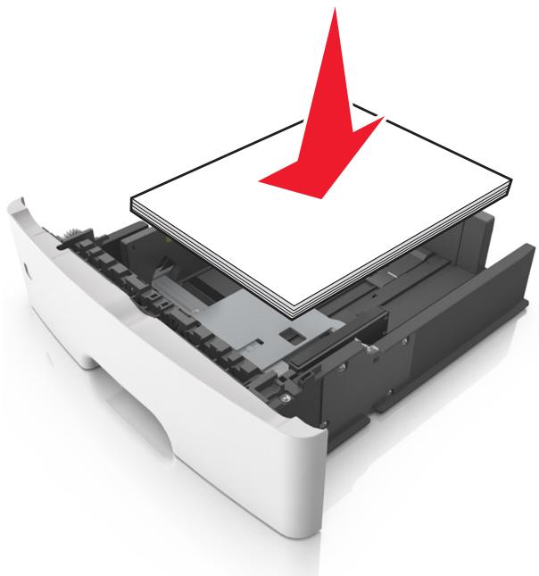 LEXMARK MX611DE - Chargez le papier correctement - 3