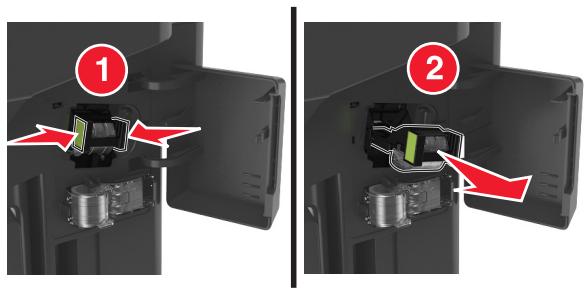LEXMARK MX611DE - Bourrage d'agrafes dans l'unité de finition. - 2