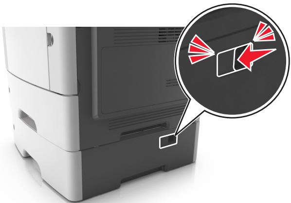 LEXMARK MX611DE - Avant de déplacer l'imprimante - 3