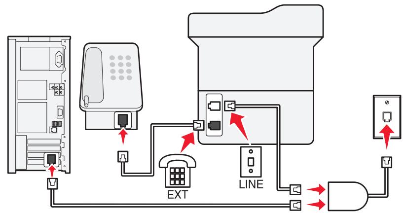 LEXMARK MX611DE - Scenario 2 : DSL (Digital Subscriber Line) - 2