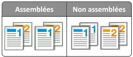 LEXMARK MX611DE - Assemblage des copies - 1