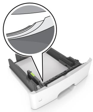 LEXMARK MX611DE - Chargez le papier correctement - 2