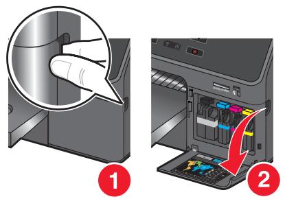 LEXMARK OFFICEEDGE PRO 4000 - Replacing ink cartridges - 1