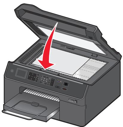 LEXMARK OFFICEEDGE PRO 4000 - Loading original documents on the scanner glass - 2