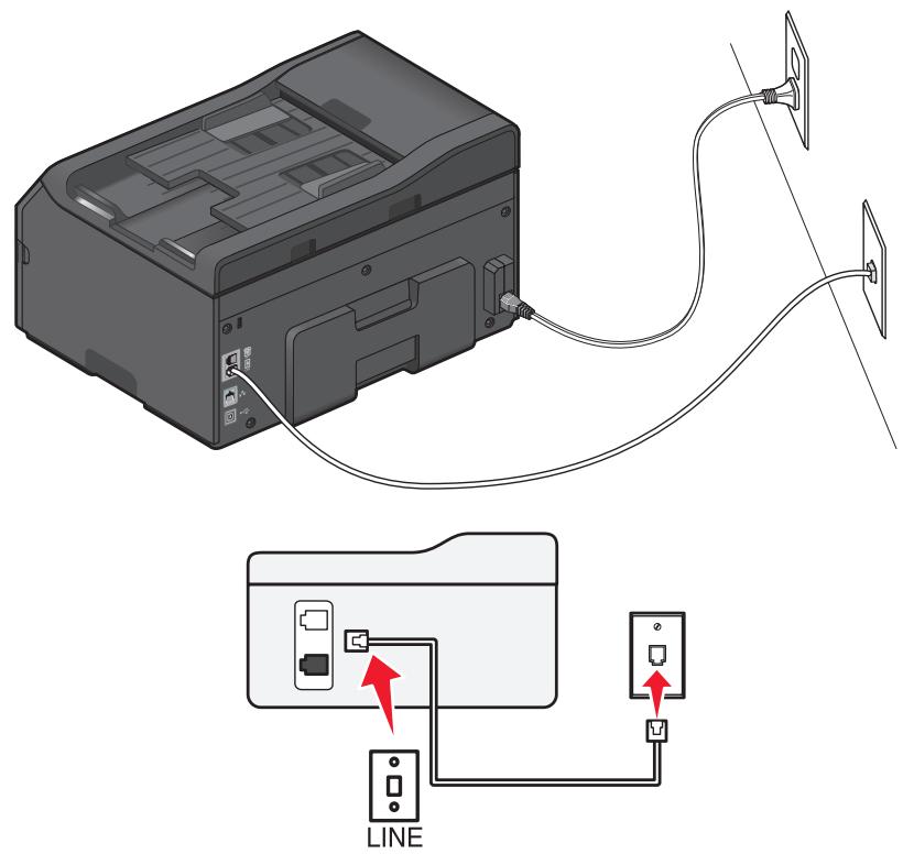 LEXMARK OFFICEEDGE PRO 4000 - Scenario 1: Standard telephone line - 1