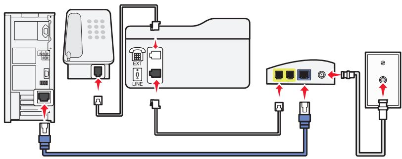 LEXMARK OFFICEEDGE PRO 4000 - Setup 1: Printer is connected directly to a cable modem - 2