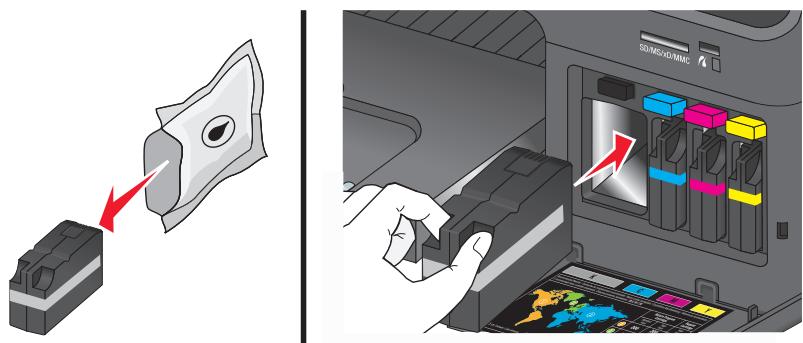 LEXMARK OFFICEEDGE PRO 4000 - Replacing ink cartridges - 4