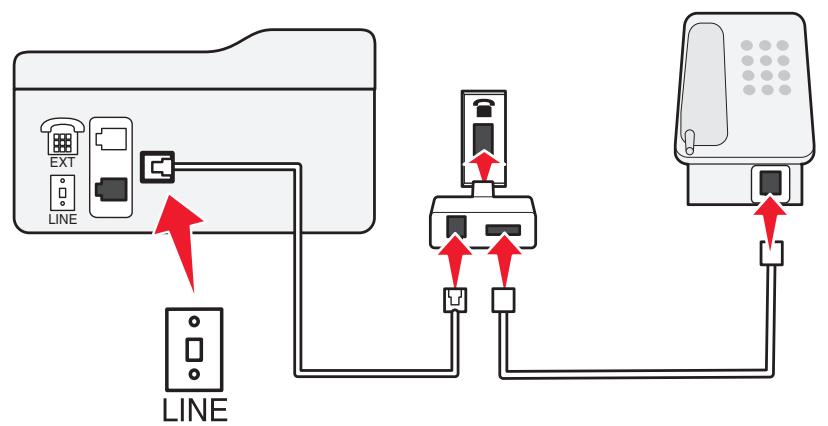 LEXMARK OFFICEEDGE PRO 4000 - Connecting the printer in countries or regions that use serial connection - 2