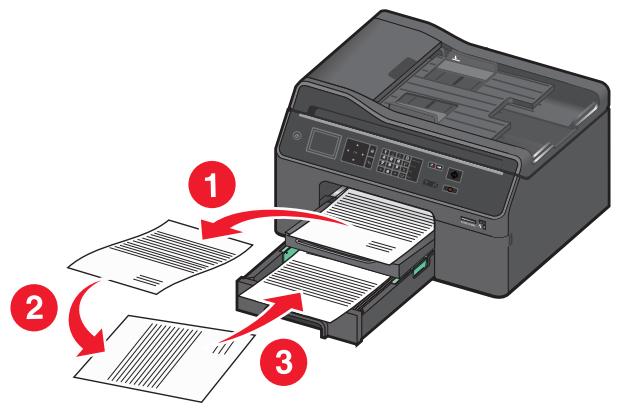 LEXMARK OFFICEEDGE PRO 4000 - Making a duplex (two-sided) copy manually - 1