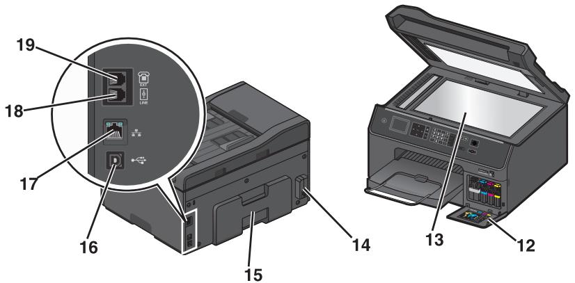 LEXMARK OFFICEEDGE PRO 4000 - Understanding the parts of the printer - 2