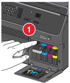 LEXMARK OFFICEEDGE PRO 4000 - Replacing ink cartridges - 2