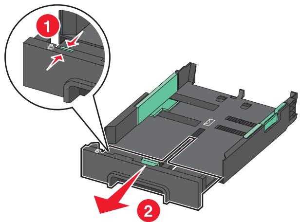 LEXMARK OFFICEEDGE PRO 4000 - Loading the paper tray - 4