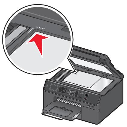 LEXMARK OFFICEEDGE PRO 4000 - Loading original documents on the scanner glass - 1