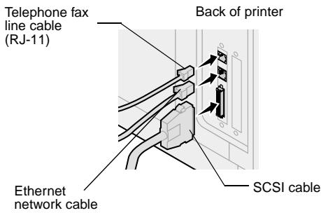 LEXMARK OPTRAIMAGE 242/232 (OCT 2000) - Step 5: Attach cables and power cords - 2