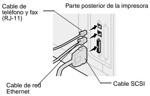LEXMARK OPTRAIMAGE 242/232 (OCT 2000) - Step 5: Conexión de los cables de alimentación y losDEMAS cables - 2