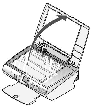 LEXMARK P4350 - Platzieren eines Dokuments auf dem Scannerglas - 1
