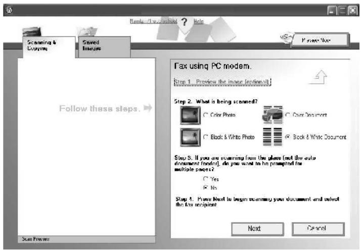 LEXMARK P4350 - Versenden einer Faxnachtricht - 3
