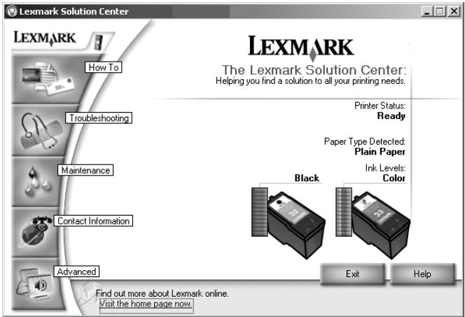 LEXMARK P4350 - Verwenden des Lexmark Ratgebers - 1
