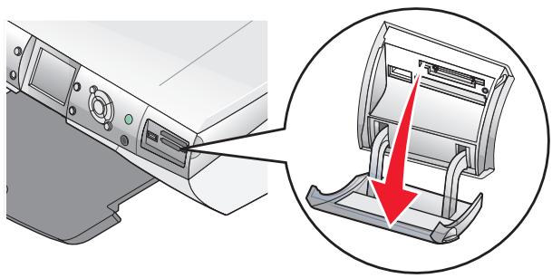 LEXMARK P6350 - Einsetzen einer Speicherkarte - 1