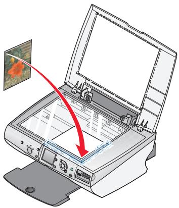 LEXMARK P6350 - Legend des Originaldokuments auf das Scannerglas - 2