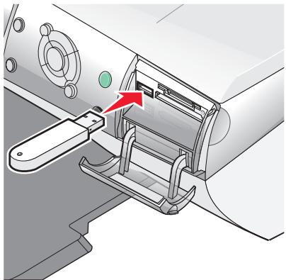 LEXMARK P6350 - Einlagen eines Flash-Laufwerks - 1
